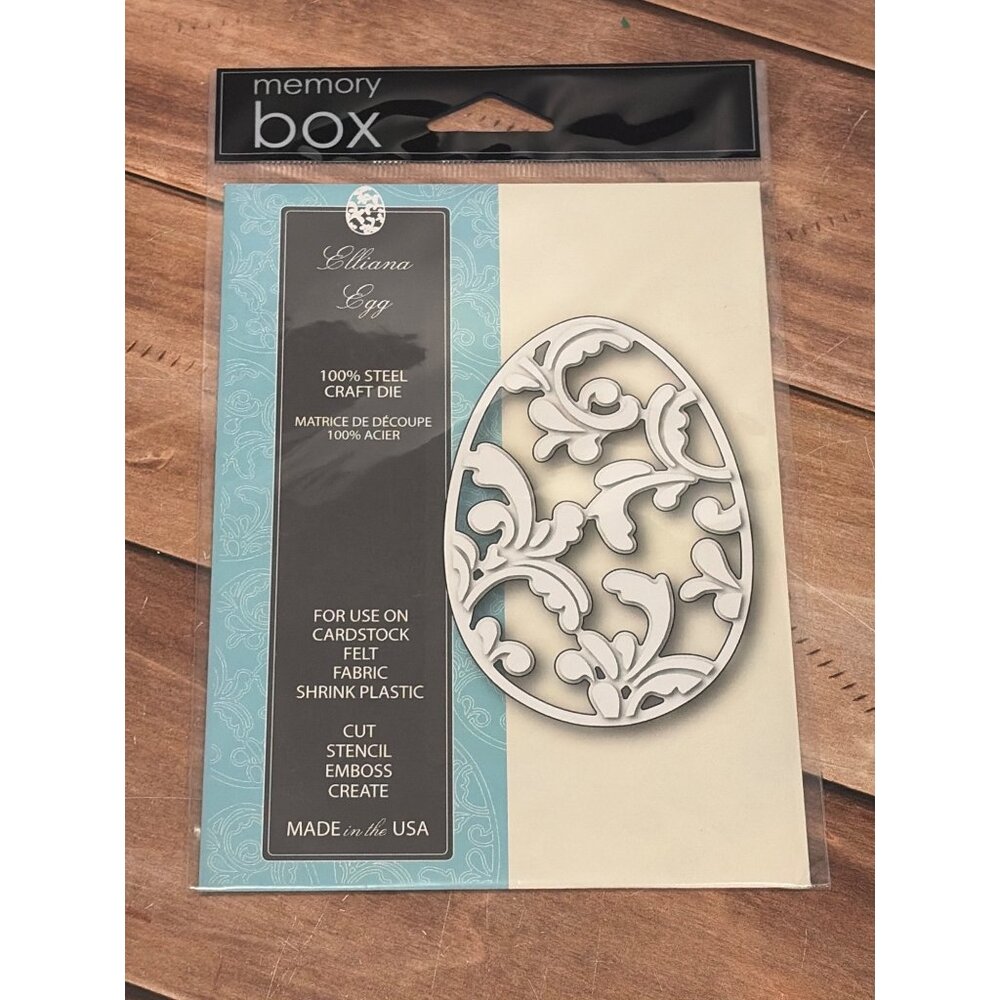 NIP MEMORY BOX 99381 ELLIANA EGG STEEL CRAFT DIE EASTER